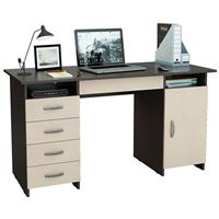 Стол письменный Милан-7Я венге / дуб молочный