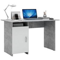 Стол письменный Милан-8 бетон / белый