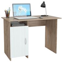 Стол письменный Милан-8 дуб сонома / белый