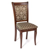 Стул "Милорд №8 Стул (Темный орех + патина темная / ткань Yara 22/1; Yara diamond 22/1)