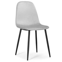 Стул Lilu light grey / black