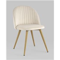 Стул Лион Страйпс велюр кремовый