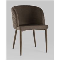 Стул Оскар велюр коричневый