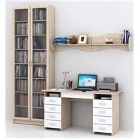 Уголок школьника Милан УШ-10Я-03 дуб сонома / белый