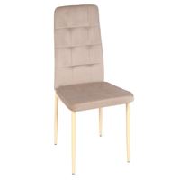 Стул С-1004 WINDY (Beige velvet) ноги бежевые