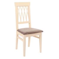 Стул "Кристиан" (ткань: Бренди Латте /дерево:Тон 10 Слоновая кость RAL 1015)