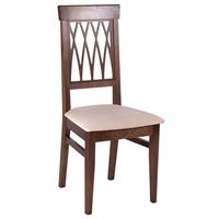 Стул "Кристиан" (ткань: Вивальди 02 /дерево:Тон 7 Орех темный)