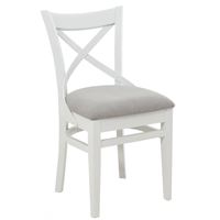 Стул полумягкий "Соло" венский (Тон 9 Эмаль белая / ткань:Вивальди 06)