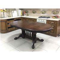 Стол "АЗИЯ-Big" (темный орех, матовый/200х240х280 х106 см.)