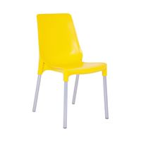 Стул ST 75-SHT (Желтый 1021 / ноги S424 металлические / хром, лак)Sheffilton