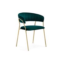 Стул Kamelia 1 green / gold