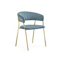 Стул Kamelia 1 light blue /gold