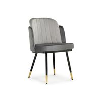 Стул Penelopa dark gray / light gray / black / gold