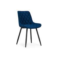 Стул Баодин велюр синий / черный