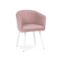 Стул Валета пыльно-розовый /  белый