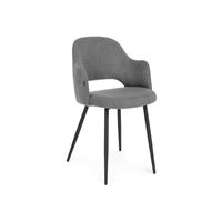 Стул Гутрид прошивка ромбы сзади серый / черный