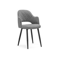 Стул Гутрид ромбы спереди серый / черный