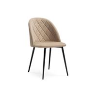 Стул Зест микровелюр 05 / черный глянец