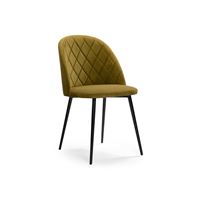 Стул Зест микровелюр 12 / черный глянец