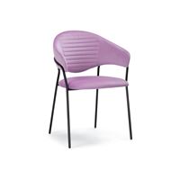 Стул Рансол лиловый / черный глянец