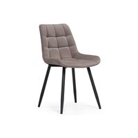 Стул Челси велюр латте / черный