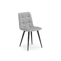Стул Чилли светло-серый велюр / черный