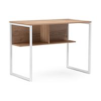 Стол Клер Лофт дуб делано светлый / матовый белый