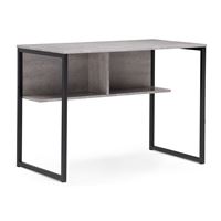 Стол Клер Лофт матовый черный  / бетон