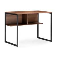 Стол Клер Лофт черный матовый / дуб делано темный