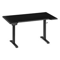 Стол Маркос с механизмом подъема 140х80х75 черная шагрень / черный