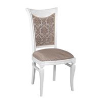 Стул "Милорд №11" (Белый/ткань Vatican latte/ Vatican latte com)