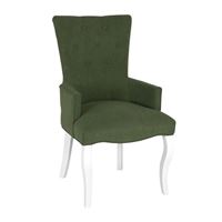 Кресло Виктория (эмаль белая / G09 - малахит)