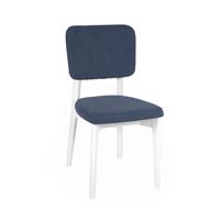 Стул "Орион" (Белая эмаль / ткань Classic Blue)