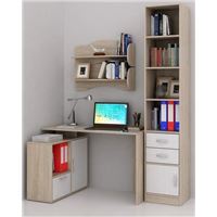 Уголок школьника Слим УШ-4-01 дуб сонома / белый