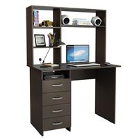 Стол письменный Милан, с надставкой венге