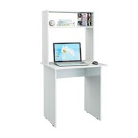 Стол письменный Милан-2, с надставкой белый