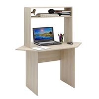 Стол письменный Милан-2У, угловой с надставкой дуб сонома