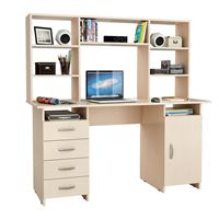 Стол письменный Милан-7, с надставкой дуб молочный