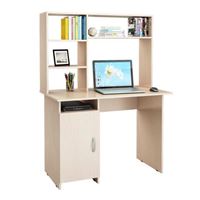 Стол письменный Милан-8, с надставкой дуб молочный