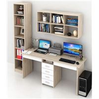 Уголок школьника Тандем УШ-2Я-01 дуб сонома / белый