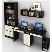 Уголок школьника Тандем УШ-2Я-02 венге / дуб молочный