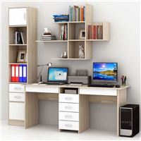 Уголок школьника Тандем УШ-2Я-06 дуб сонома / белый