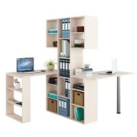 Стеллаж со столами Рикс-365 дуб молочный