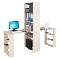 Стеллаж со столами Рикс-455 дуб молочный