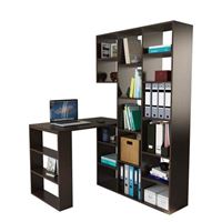 Стеллаж со столом Рикс-15 венге