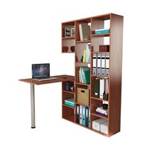 Стеллаж со столом Рикс-16 орех итальянский