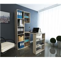 Стеллаж со столом Рикс-25 дуб сонома