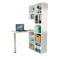 Стеллаж со столом Рикс-26 белый