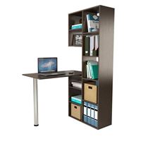 Стеллаж со столом Рикс-26 венге