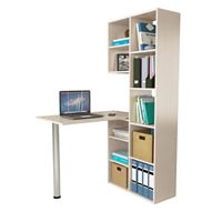 Стеллаж со столом Рикс-26 дуб молочный